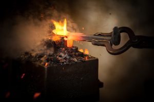 heated metal shaping